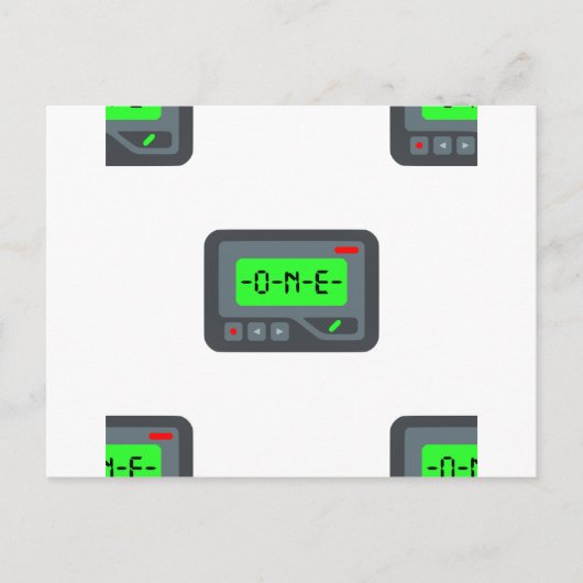 Emoji Pager Postkarte (Vorderseite)