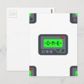 Emoji Pager Postkarte (Vorne/Hinten)