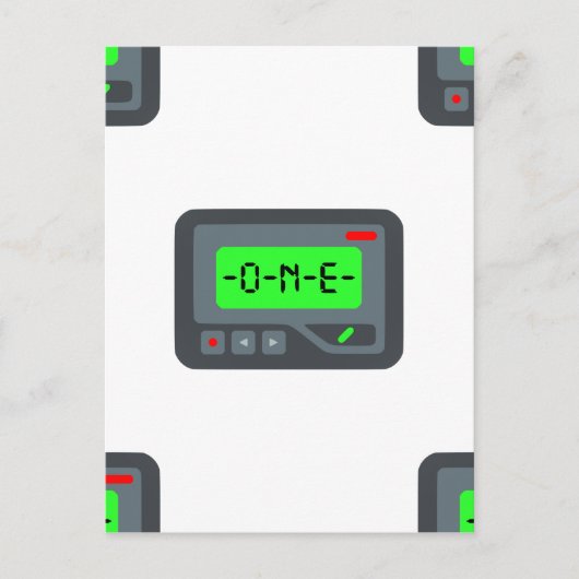 Emoji Pager Postkarte (Vorderseite)
