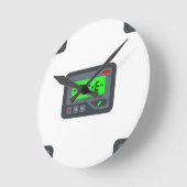 Emoji Pager Runde Wanduhr (Winkel)