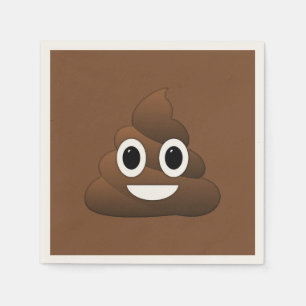 Emoji Paper Napkins gekackt, Standardcocktail Serviette