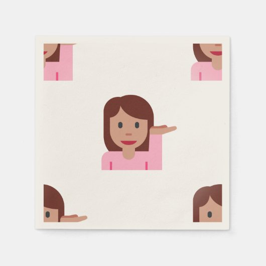 Emoji-Papierservietten Serviette (Vorderseite)