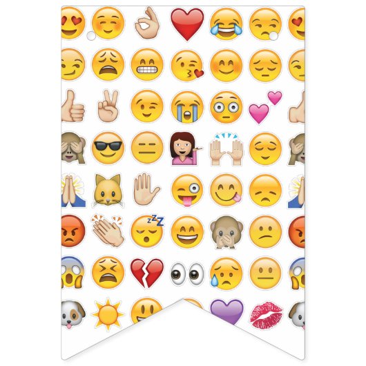 Emoji-Party-Banner Wimpelkette (Zweite Fahne)