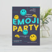 Emoji-Party Einladung (Stehend Vorderseite)