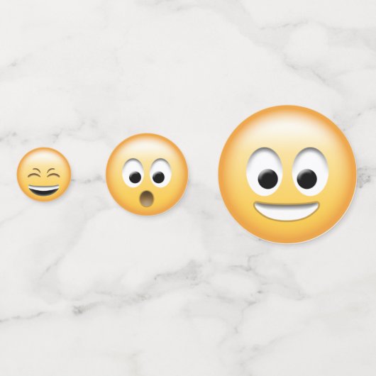 Emoji-Party Konfetti (Rückseiten)