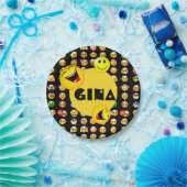 Emoji Party Personalisiert Pappteller (Party)