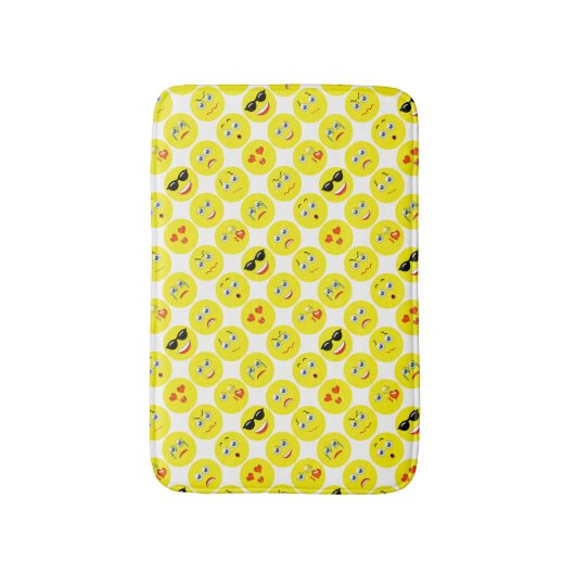 Emoji Pattern Badematte (Vorderseite Vertikal)