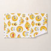 Emoji Pattern Badhandtuch Set (Handtuch)