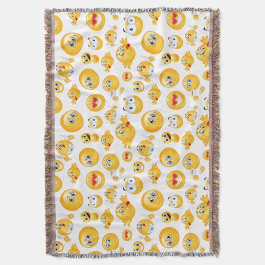 Emoji Pattern Decke (Vorderseite Vertikal)