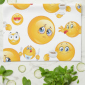 Emoji Pattern Geschirrtuch (Gefaltet)