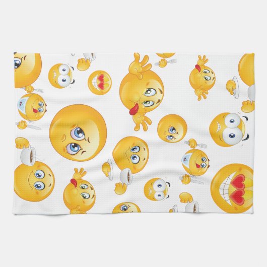 Emoji Pattern Geschirrtuch (Horizontal)