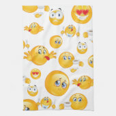 Emoji Pattern Geschirrtuch (Vertikal)