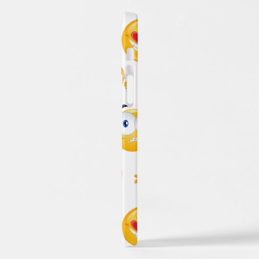 Emoji Pattern iPhone Hülle (Linke Seite)