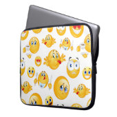 Emoji Pattern Laptopschutzhülle (Vorderseite Links)