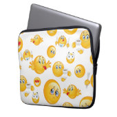 Emoji Pattern Laptopschutzhülle (Vorderseite Links)