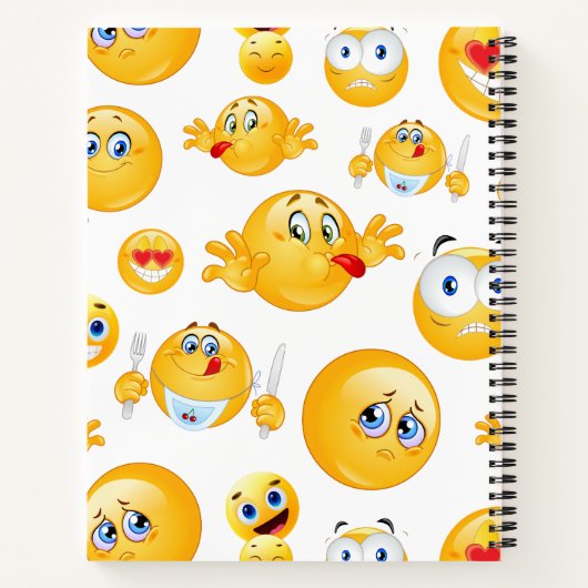 Emoji Pattern Notizblock (Rückseite)