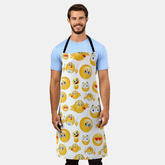 Emoji Pattern Schürze (Getragen)