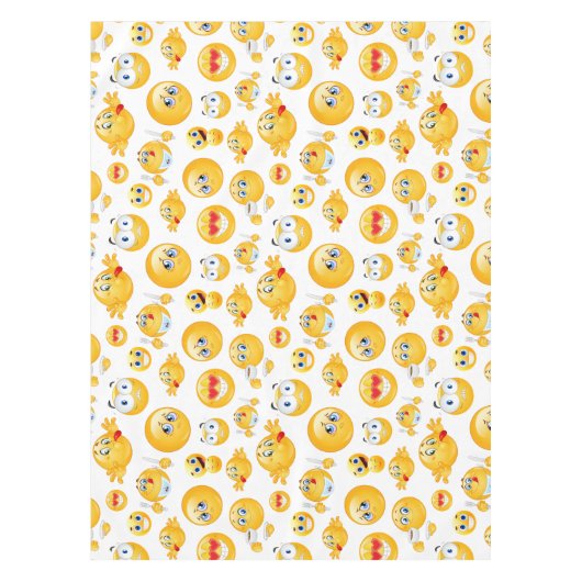 Emoji Pattern Tischdecke (Vorderseite)