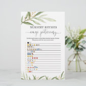 Emoji Pictionary Baby Dusche Spiel Gold Grün (Stehend Vorderseite)