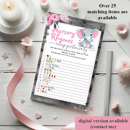 Emoji Pictionary girl baby Duschgame Elefant