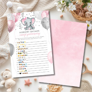 Emoji Pictionary Girl Elephant Baby Showspiel