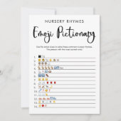 Emoji Pictures Baby Dusche Spiel geschlechtsneutra Einladung (Vorderseite)