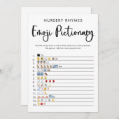 Emoji Pictures Baby Dusche Spiel geschlechtsneutra Einladung (Vorne/Hinten)