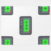 Emoji-Pieper-Decke Fleecedecke (Vorderseite (Horizontal))