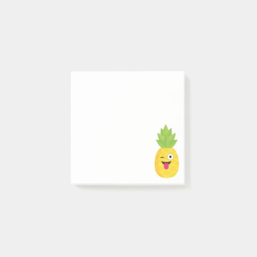 emoji pineapple post-it klebezettel (Vorderseite)