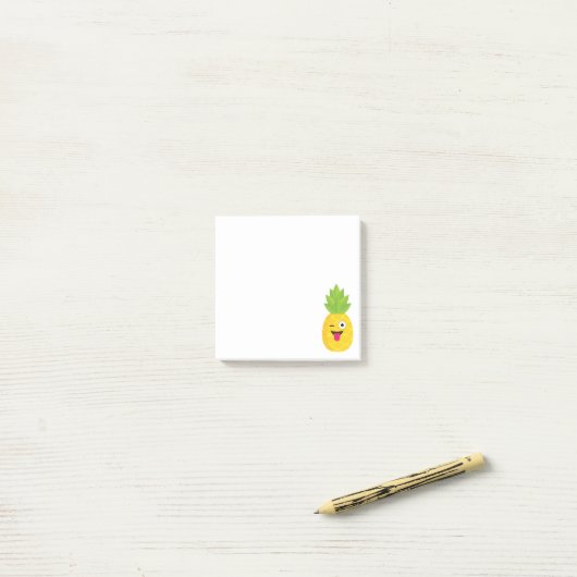 emoji pineapple post-it klebezettel (Auf Schreibtisch)