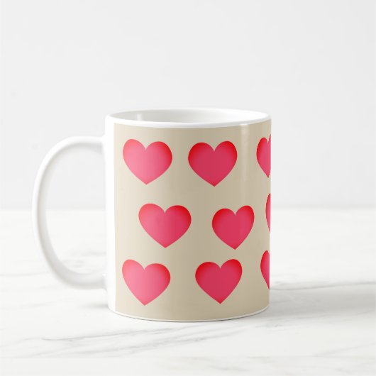 Emoji Polka Heart Kaffeetasse (Links)
