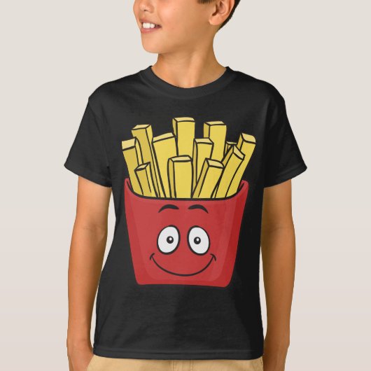 Emoji Pommes-Frites T-Shirt (Vorderseite)