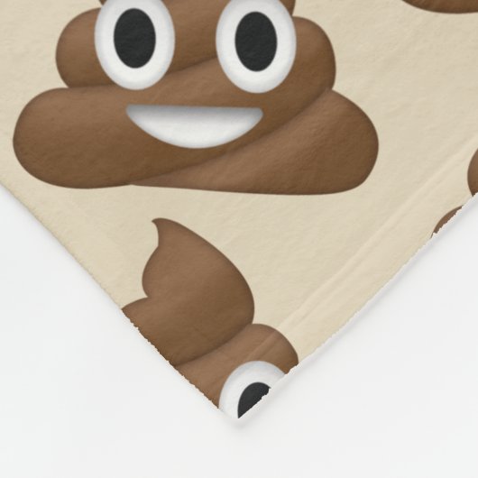 Emoji Poo Fleecedecke (Ecke)