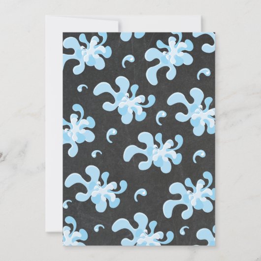 Emoji Pool Party Geburtstag Einladung (Rückseite)