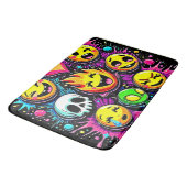 Emoji Pop Art Badematte (Schrägansicht)