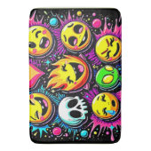 Emoji Pop Art Badematte (Vorderseite Vertikal)