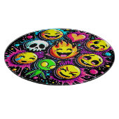 Emoji Pop Art Schneidebrett (Ecke)