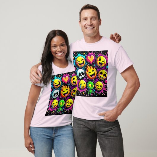 Emoji Pop Art T-Shirt (Unisex)