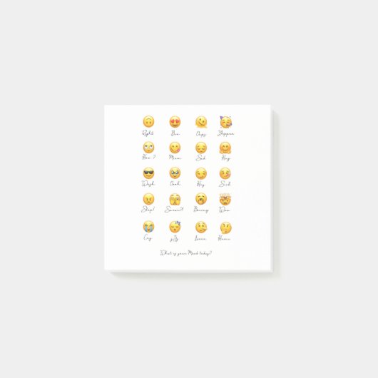 Emoji Post-it Klebezettel (Vorderseite)