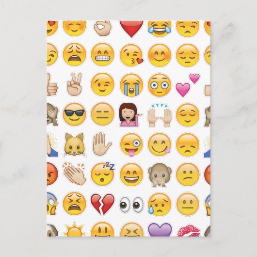 Emoji Postkarte (Vorderseite)