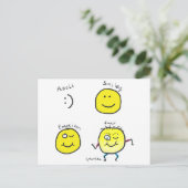 Emoji Postkarte (Stehend Vorderseite)