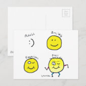 Emoji Postkarte (Vorne/Hinten)