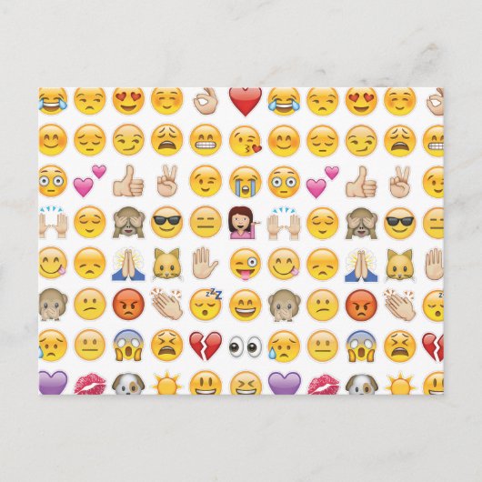 emoji postkarte (Vorderseite)