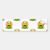 Emoji Puking Autoaufkleber (Vorne)