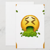 Emoji Puking Briefpapier (Vorne/Hinten)