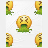 Emoji Puking Decke (Vorderseite)