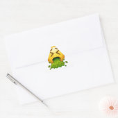 Emoji Puking Dreieckiger Aufkleber (Umschlag)