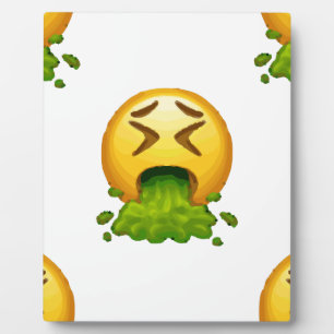 Emoji Puking Fotoplatte