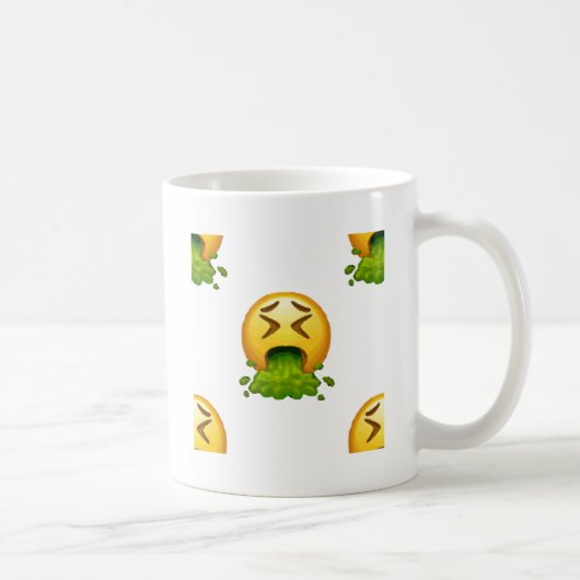 Emoji Puking Kaffeetasse (Rechts)
