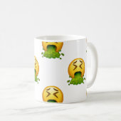 Emoji Puking Kaffeetasse (VorderseiteRechts)
